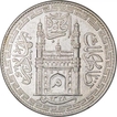 Silver One Rupee Coin of Mir Mahbub Ali Khan of Haiderabad Farkhanda Bunyad Mint of Hyderabad State.