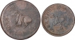 Lot of Two Copper Coins Of Shivaji Rao of Indore State.