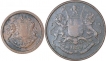 Copper Anna Coins of East India Company of Bombay Presidency.