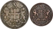 Set of Two Copper Two and Four Pies Coin of Madras Presidency.