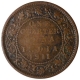 Copper One Quarter Anna Coin of King George V of Calcutta Mint of 1911.