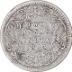 Silver Two Annas Coin of Victoria Empress of Calcutta Mint of 1883.