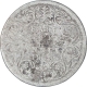 Silver Half Rupee Coin of Victoria Empress of Calcutta Mint of 1878.