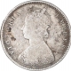 Silver Half Rupee Coin of Victoria Empress of Calcutta Mint of 1885.