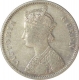 Silver One Rupee Coin of Victoria Queen of Bombay Mint of 1862.