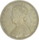 Silver One Rupee Coin of Victoria Queen of Calcutta Mint of 1862.