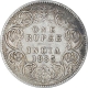 Silver One Rupee Coin of Victoria Empress of Bombay Mint of 1885.