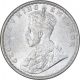 Silver One Rupee Coin of King George V of Calcutta Mint of 1918.