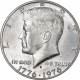 Silver Half Dollar Coin of Two Hundred Years of Freedom of USA.