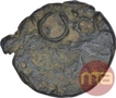 Potin Coin of Satakarni I of Junnar Region of Satavahana Dynasty.