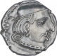 Silver Drachma Coin of Rudrasena II of Western Kshatrapas.