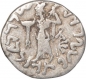 Silver Drachma Coin of Apollodotus II of Indo Greeks.