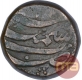 Copper Falus Coin of Kashmir Mint of Durrani Dynasty of Delhi Sultanate.