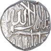 Silver Half Mahmudi of Akbar of Mulher Mint.