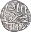 Silver Half Mahmudi of Akbar of Mulher Mint.