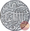 Silver Half Rupee Coin of Akbar of Mandu Mint.