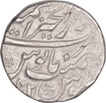 Silver One Rupee Coin of Aurangzeb Alamgir of Ajmer Dar ul Khair Mint.