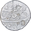 Silver One Rupee Coin of Aurangzeb Alamgir of Burhanpur Mint.