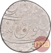 Silver One Rupee Coin of Aurangzeb Alamgir of Khujista Bunyad Mint.