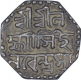 Silver Half Rupee Coin of Laxmi Simha of Assam.