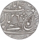 Silver One Rupee Coin of Lucknow Mint of Awadh State.