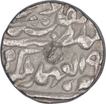 Silver Half Rupee Coin of Madho Singh II of Sawai Jaipur Mint of Jaipur State.