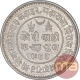 Silver Two and Half Kori Coin of Khengarji III of Bhuj Mint of Kutch State.