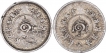 Lot of Two Silver Two Chukram Coins of Rama Varma VI of Travancore State.