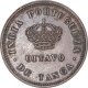 Copper One Eighth Tanga Coin of Ludovicous I of India Portuguese.