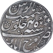 Silver One Rupee Coin of Farrukhabad Mint of Bengal Presidency.