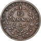 Copper One Twelfth Anna Coin of East India Company of Madras Mint of 1835.