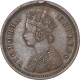 Copper One Twelfth Anna Coin of Victoria Empress of Bombay Mint of 1877.