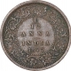 Copper One Twelfth Anna Coin of Victoria Empress of Bombay Mint of 1877.