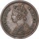 Copper One Twelfth Anna Coin of Victoria Empress of Bombay Mint of 1877.