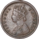 Copper One Twelfth Anna Coin of Victoria Empress of Bombay Mint of 1877.