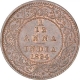 Copper One Twelfth Anna Coin of Victoria Empress of Calcutta Mint of 1894.