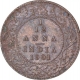 Copper One Twelfth Anna Coin of Victoria Empress of Calcutta Mint of 1901.