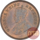 Bronze One Twelfth Anna Coin of King George V of Calcutta Mint of 1914.