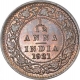 Bronze One Twelfth Anna Coin of King George V of Calcutta Mint of 1921.