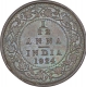 Copper One Twelfth Anna Coin of King George V of Calcutta Mint of 1924.