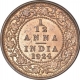 Bronze One Twelfth Anna Coin of King George V of Bombay Mint of 1924. 