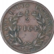 Copper Half Pice Coin of East India Company of Calcutta Mint of 1853.