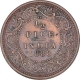 Rare Copper Half Pice Coin of Victoria Empress of Calcutta Mint of 1888.