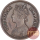 Copper Half Pice Coin of Victoria Empress of Calcutta Mint of 1897.