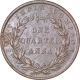 Copper One Quarter Anna Coin of East India Company of Calcutta Mint of 1835.