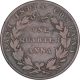 Copper One Quarter Anna Coin of East India Company of Calcutta Mint of 1835.