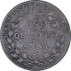 Rare Copper One Quarter Anna Coin of East India Company of Bombay Mint of 1835.