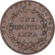 Copper One Quarter Anna Coin of East India Company of Calcutta Mint of 1835.