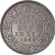 Copper One Quarter Anna Coin of Victoria Queen of Calcutta Mint of 1862.