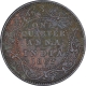 Copper One Quarter Anna Coin of Victoria Queen of Madras Mint of 1862.